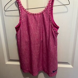 Nike Pink Striped Tank Top